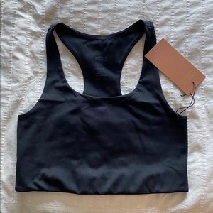 Girlfriend Collective Black Paloma Bra Crop
